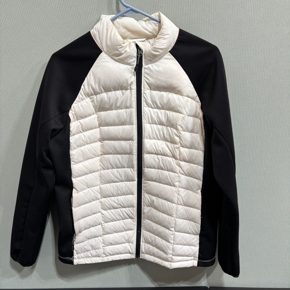 32 Degrees Weatherproof Quilted Puffer Jacket Black White Full Zip Women's XL - Picture 1 of 9